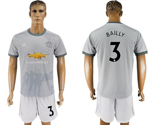 Manchester United #3 Bailly Sec Away Soccer Club Jersey